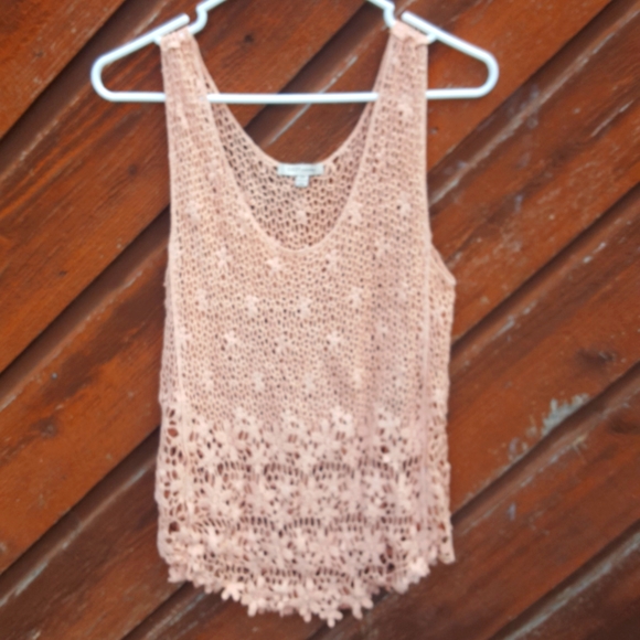 Cozy Casual Tops - Cozy Casual Crochet top with Flowers